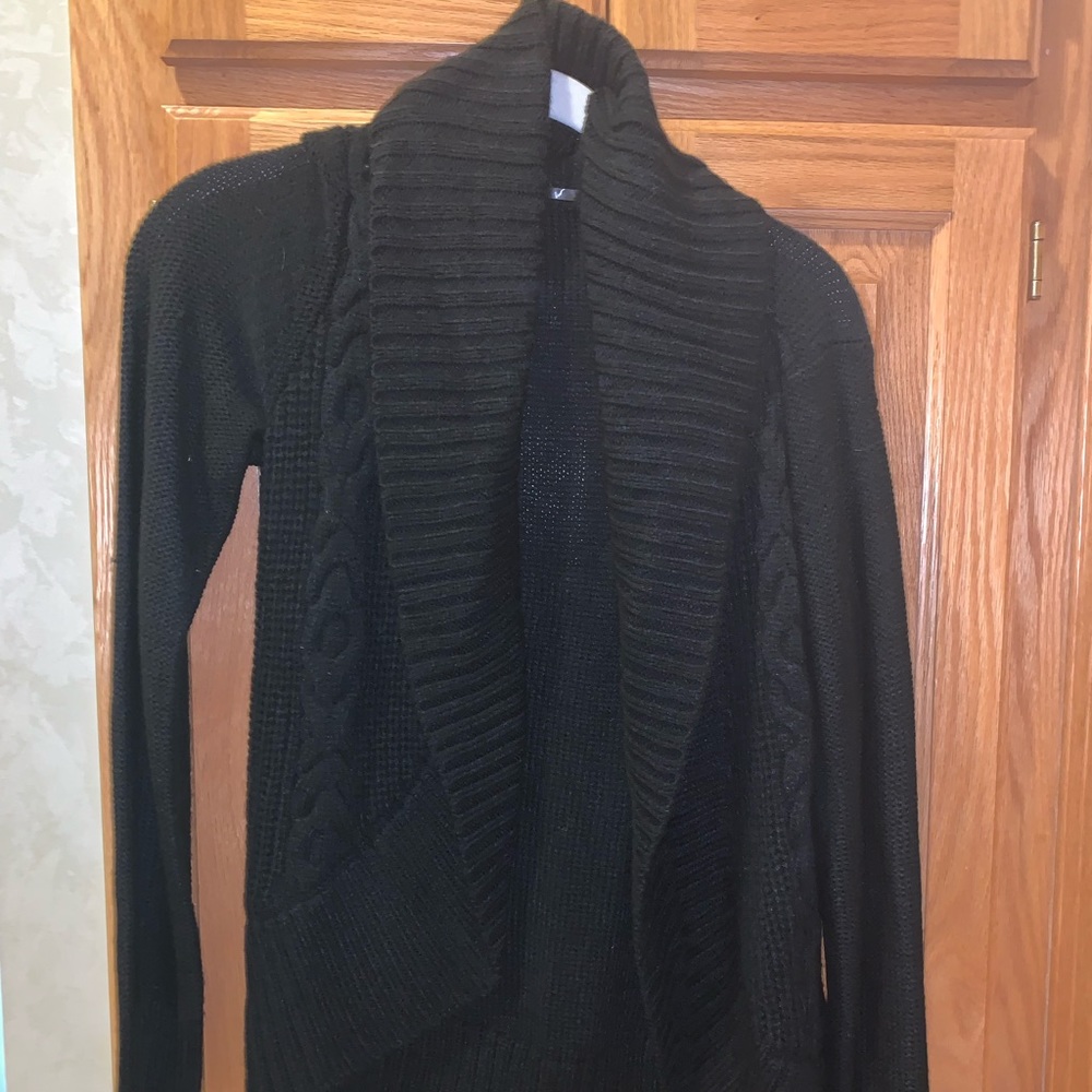 Black thick cardigan